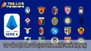 Liệt kê top các đội bóng vô địch Serie A nhiều nhất hiện tại